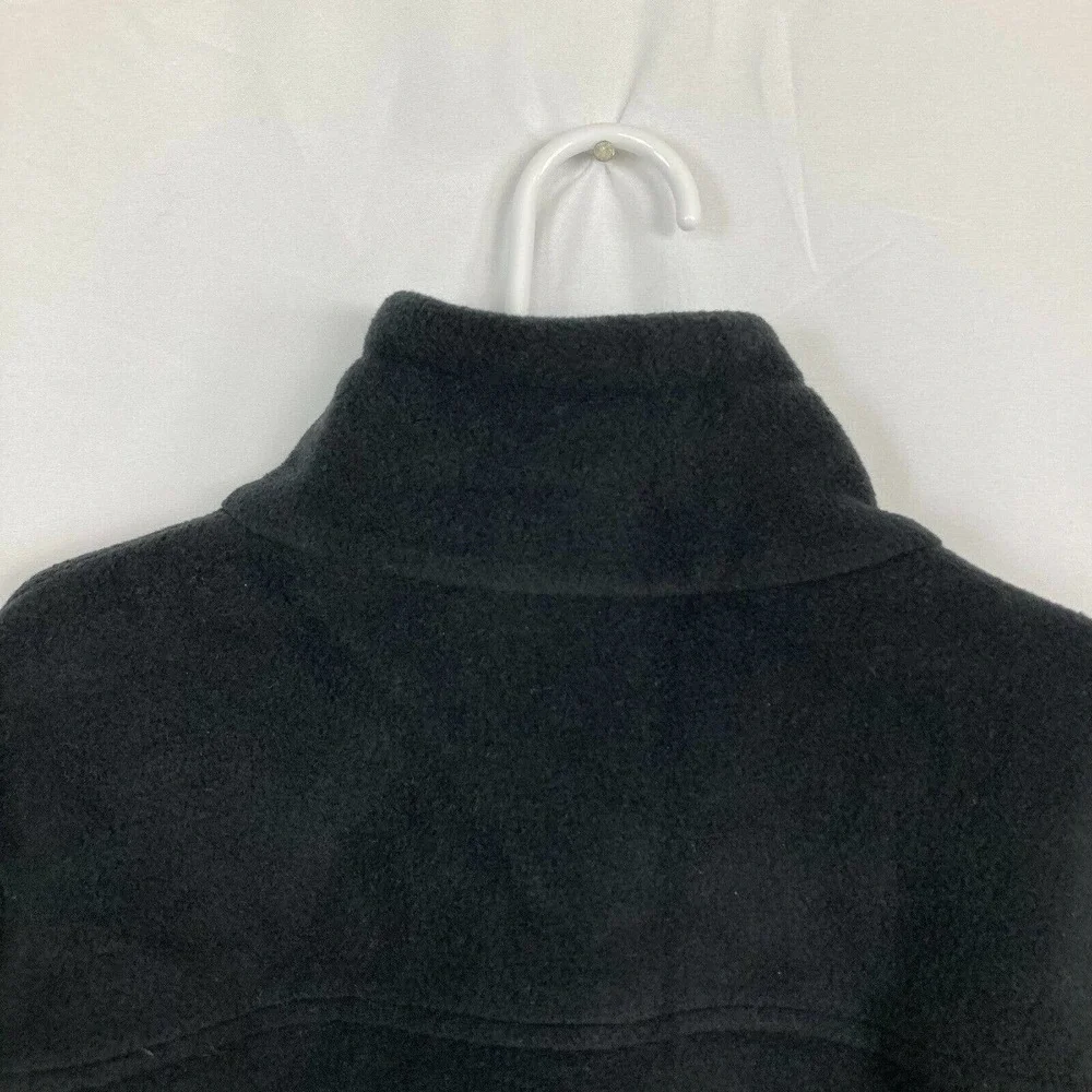 Columbia Jacket Boys Sz L‎ 14 16 Black Fleece Full Zip Collared Logo Pockets